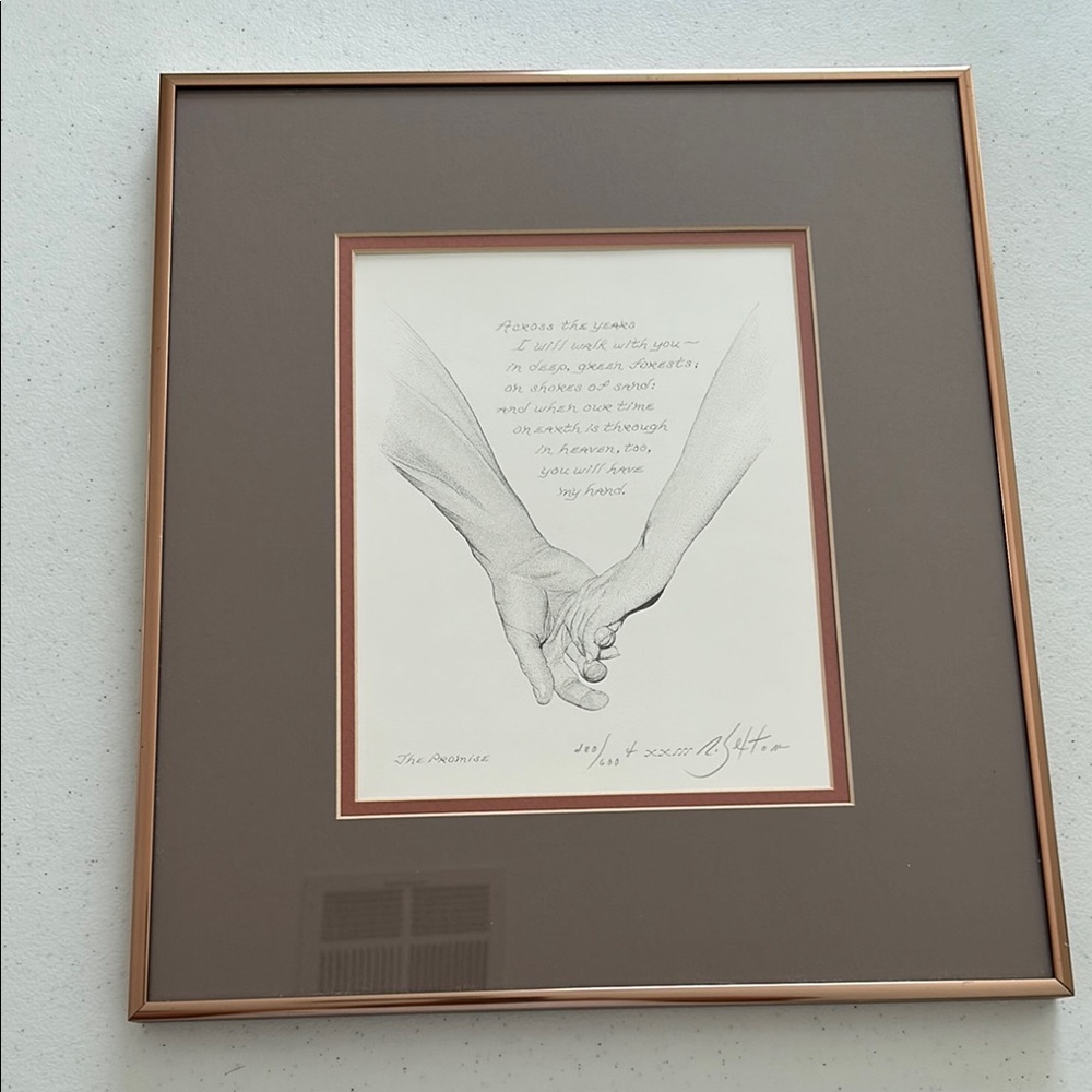 Robert Sexton Signed “ The Promise “  An American Romantic Framed LE 480/600
